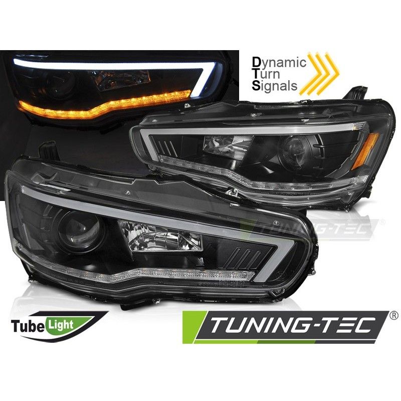 MITSUBISHI LANCER 8 08-16 TUBE LIGHT SEQ BLACK, Nouveaux produits tuning-tec
