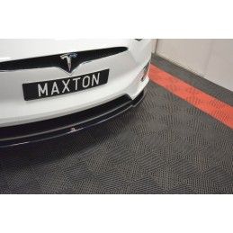 Maxton LAME DU PARE-CHOCS AVANT / SPLITTER V.1 TESLA MODEL X Gloss Black, TE-MODELX-FD1G Tuning.fr