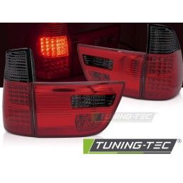 LED TAIL LIGHTS RED SMOKE fits BMW X5 E53 09.99-10.03, Nouveaux produits tuning-tec