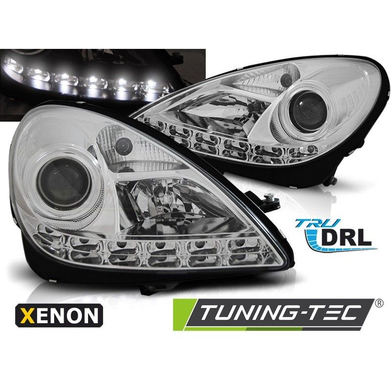 XENON HEADLIGHTS DRL CHROME fits MERCEDES R171 SLK 04-11, Nouveaux produits tuning-tec XENON HEADLIGHTS DRL CHROME fits MERCEDES R171 SLK 04-11, Nouveaux produits tuning-tec