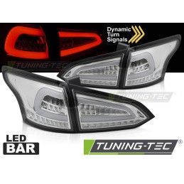 LED TAIL LIGHTS CHROME SEQ fits FORD FOCUS MK 3 SW 11-18, Nouveaux produits tuning-tec