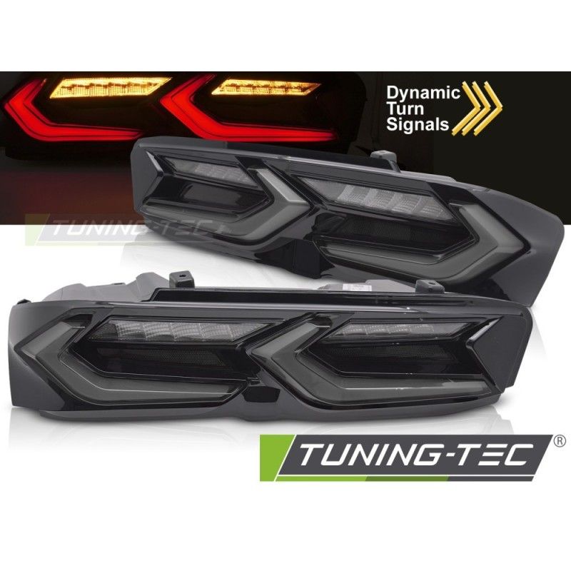 LED TAILIGHTS SMOKE BLACK fits CHEVROLET CAMARO 19-23, Nouveaux produits tuning-tec