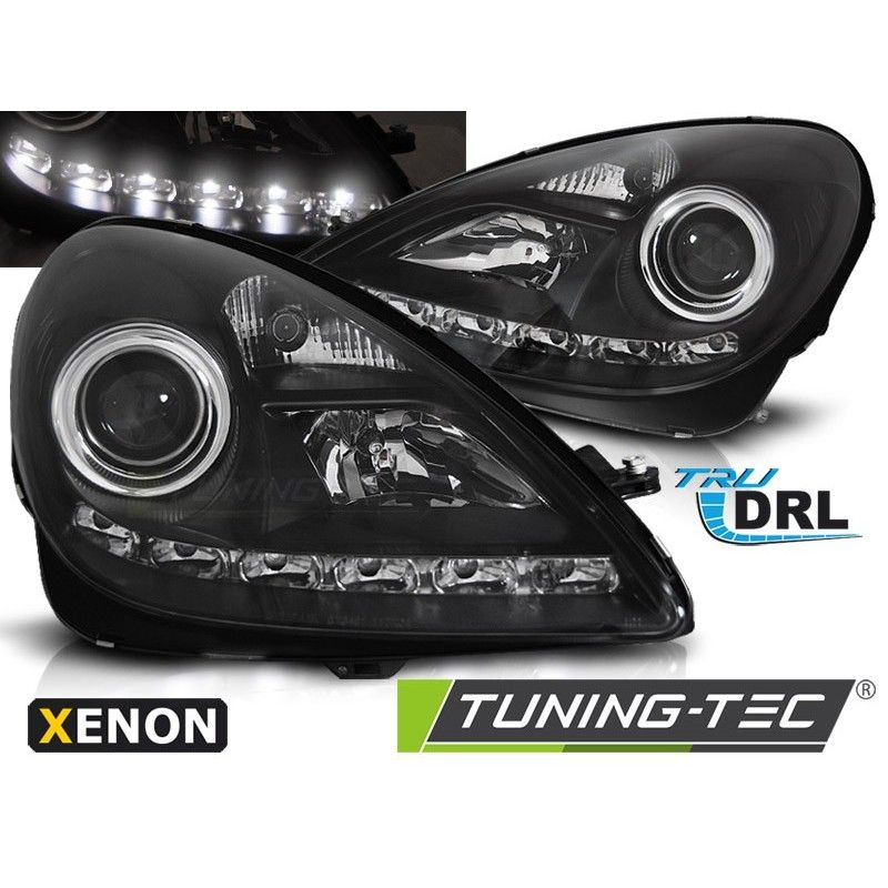 XENON HEADLIGHTS DRL BLACK fits MERCEDES R171 SLK 04-11, Nouveaux produits tuning-tec XENON HEADLIGHTS DRL BLACK fits MERCEDES R171 SLK 04-11, Nouveaux produits tuning-tec