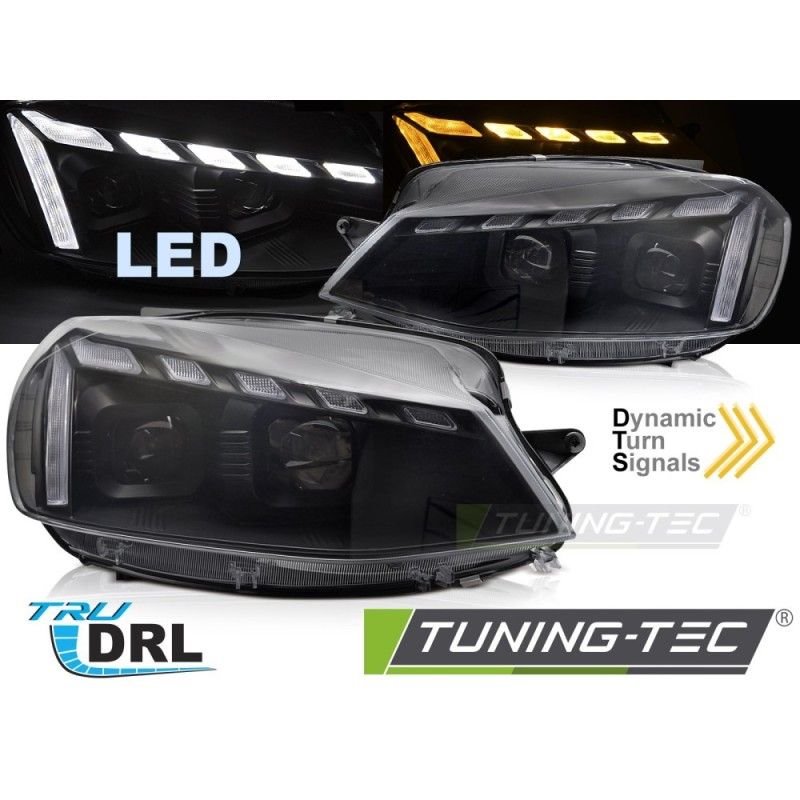 FULL LED HEADLIGHTS LIGHT BLACK DRL SEQ fits VW GOLF 7 17-19, Nouveaux produits tuning-tec