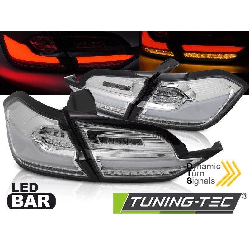 LED TAIL LIGHTS CHROME fits FORD FIESTA MK8 17-21 HATCHBACK , Nouveaux produits tuning-tec