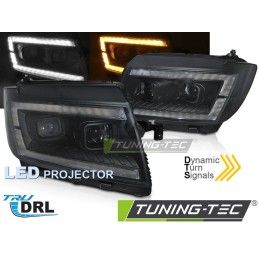 LED HEADLIGHTS TUBE LIGHT BLACK DRL SEQ fits VW CRAFTER II 2017- , Nouveaux produits tuning-tec
