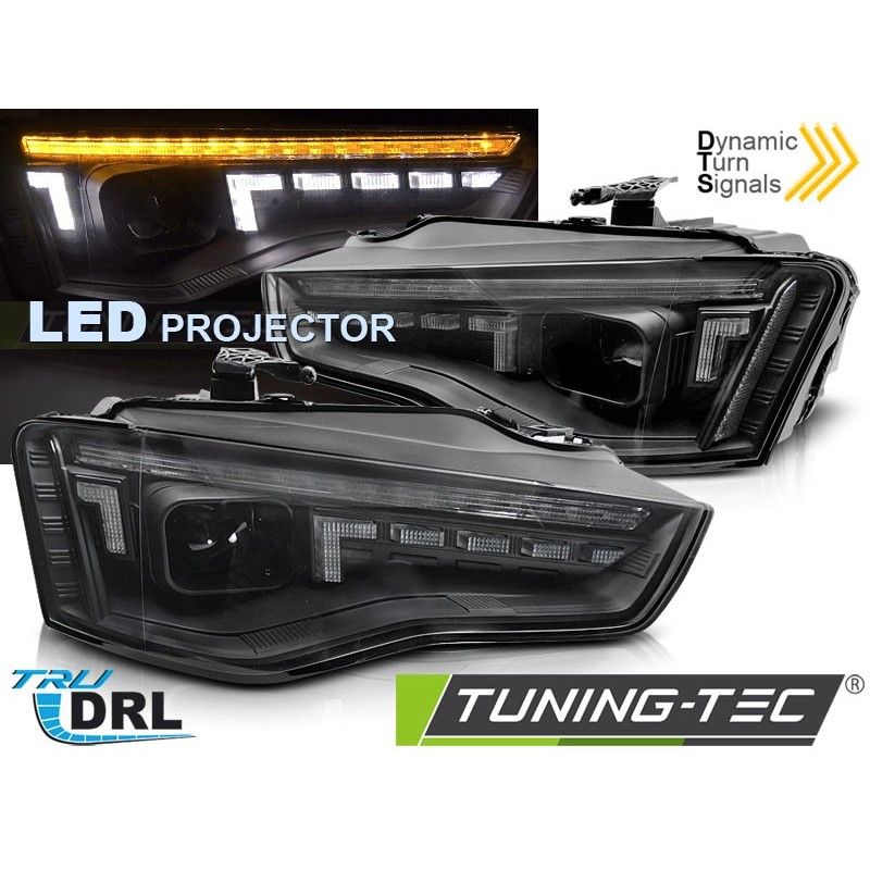 LED HEADLIGHTS LED BLACK SEQ fits AUDI A5 11-16, Nouveaux produits tuning-tec