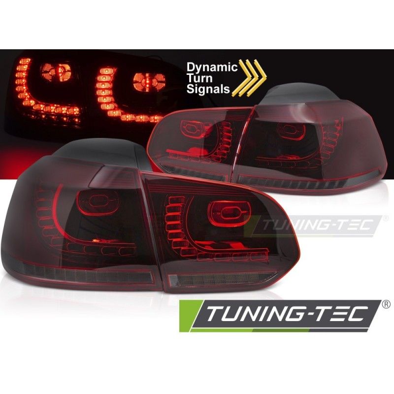 LED TAIL LIGHTS RED SMOKE SEQ fits VW GOLF 6 08-13, Nouveaux produits tuning-tec