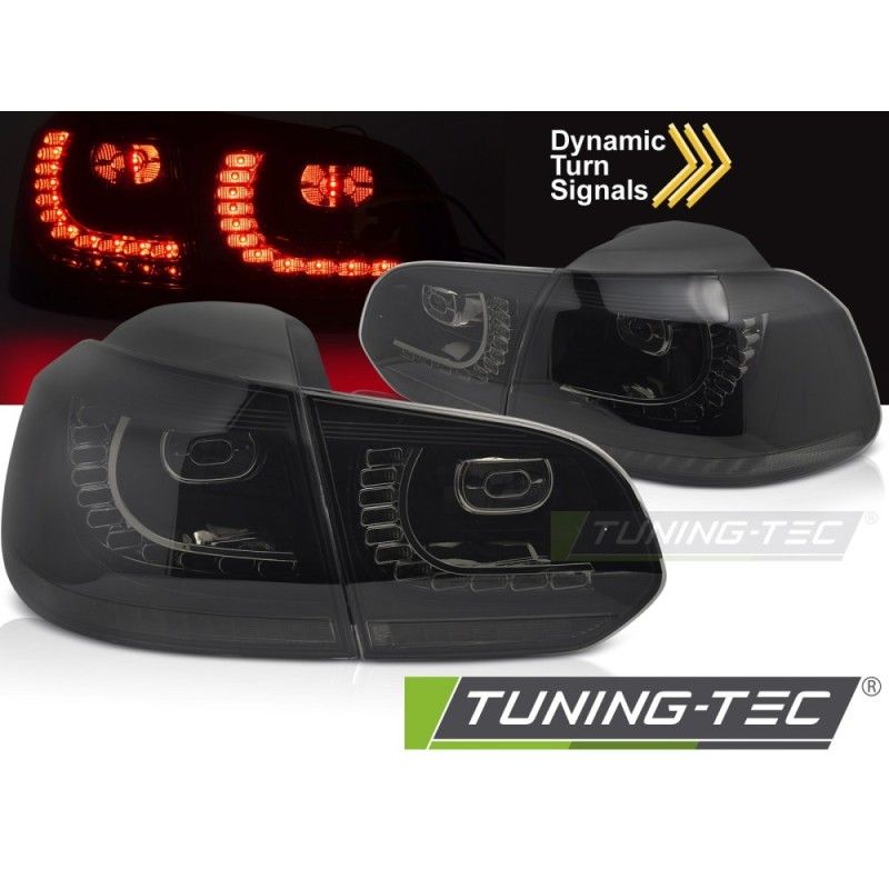 LED TAIL LIGHTS SMOKE SEQ fits VW GOLF 6 08-13, Nouveaux produits tuning-tec