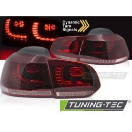 LED TAIL LIGHTS RED WHITE SEQ fits VW GOLF 6 08-13, Nouveaux produits tuning-tec