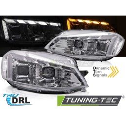 HEADLIGHTS LIGHT CHROME LED DRL SEQ W/WELCOME fits VW GOLF 7 17-19, Nouveaux produits tuning-tec