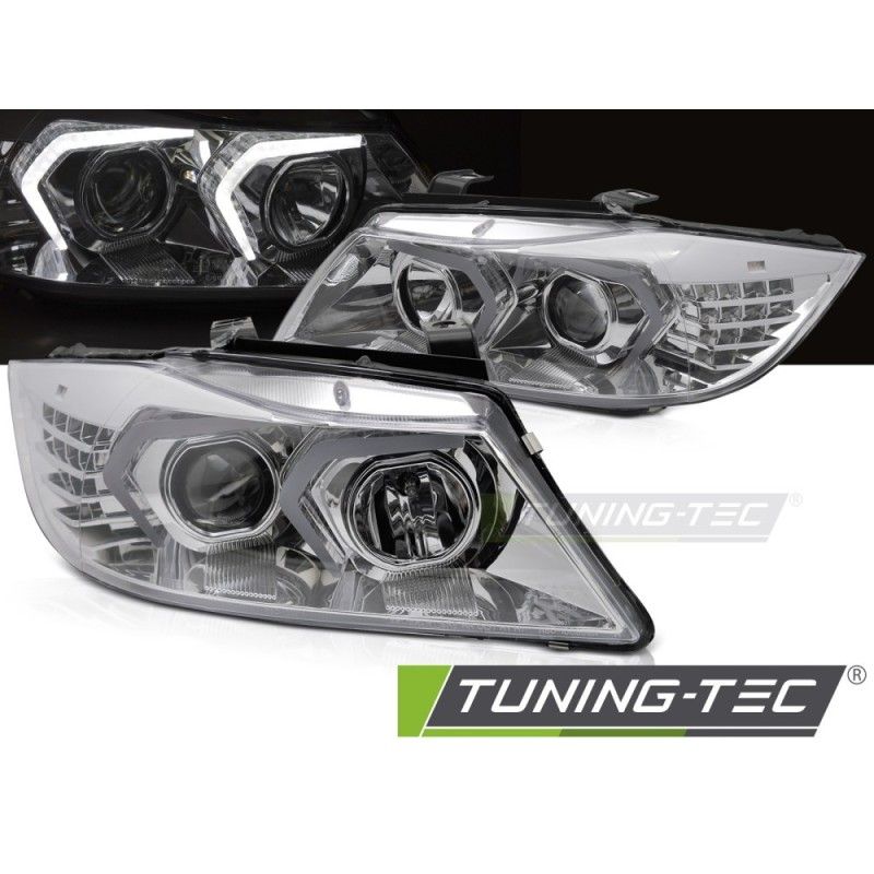 HEADLIGHTS LED CHROME fits BMW E90/E91 05-08, Nouveaux produits tuning-tec