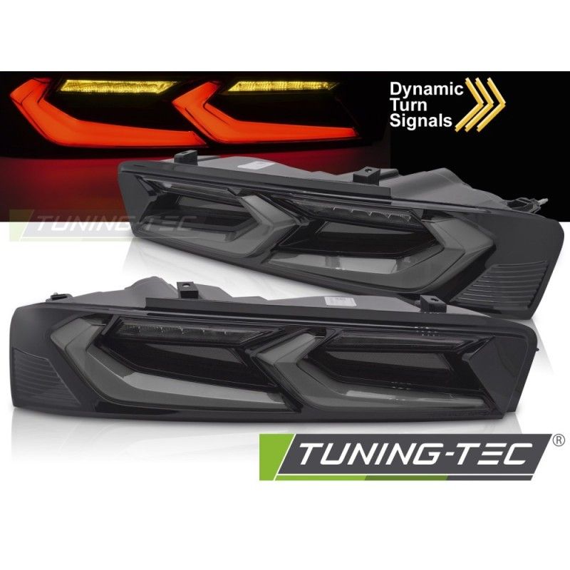 LED TAILIGHTS SMOKE BLACK fits CHEVROLET CAMARO 16-18, Nouveaux produits tuning-tec