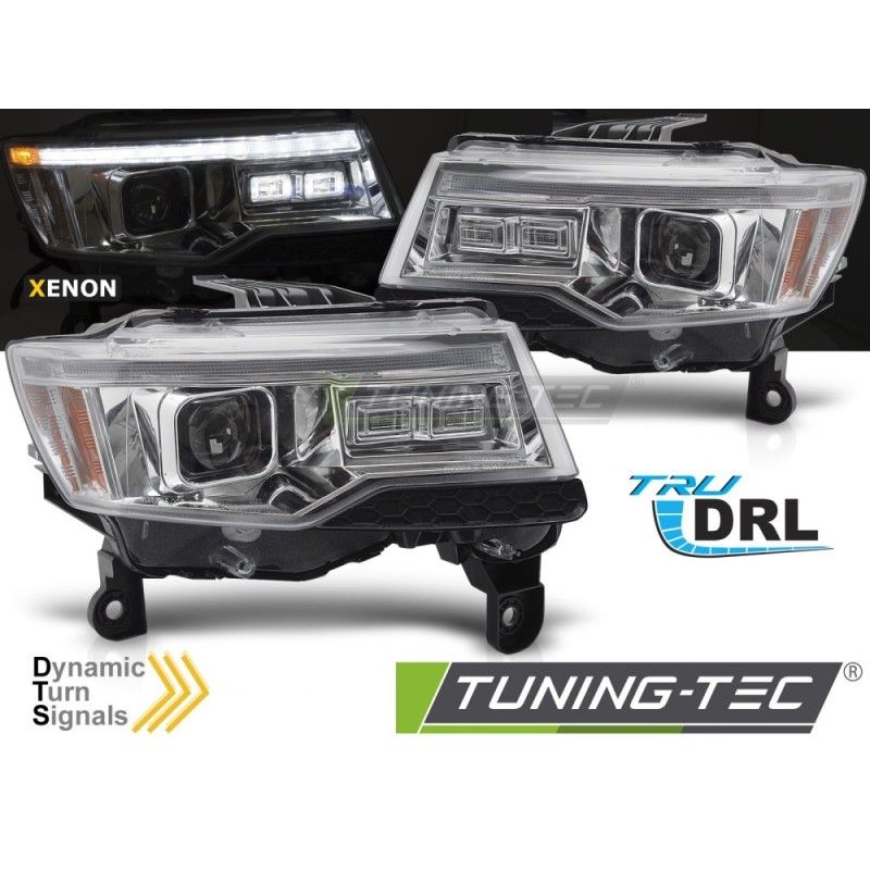 CHRYSLER JEEP GRAND CHEROKEE 14-21 CHROME TUBE LIGHT SEQ HID, Nouveaux produits tuning-tec