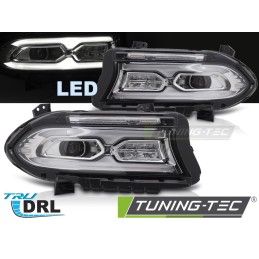 FULL LED HEADLIGHTS CHROME fits DODGE CHARGER 14-23, Nouveaux produits tuning-tec