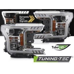 HEADLIGHTS TUBE LIGHT CHROME fits FORD F150 MK13 17-20, Nouveaux produits tuning-tec