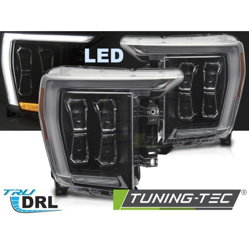 LED HEADLIGHTS BLACK DRL fits FORD F150 MK14 20-23, Nouveaux produits tuning-tec