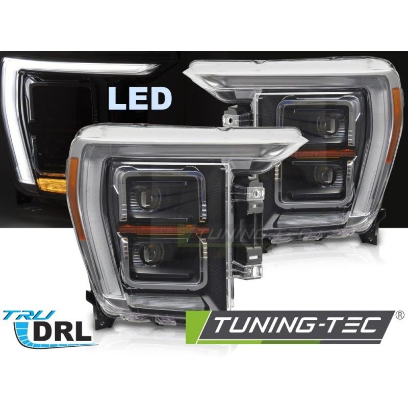 LED HEADLIGHTS BLACK DRL fits FORD F150 MK14 20-23, Nouveaux produits tuning-tec LED HEADLIGHTS BLACK DRL fits FORD F150 MK14 20-23, Nouveaux produits tuning-tec