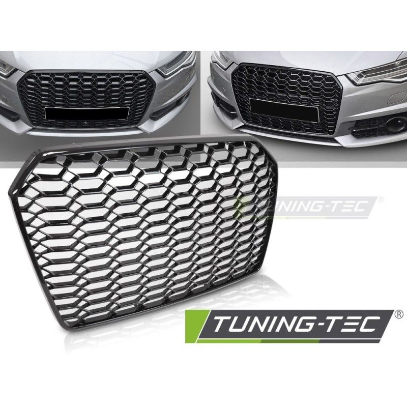 GRILLE SPORT GLOSSY BLACK fits AUDI A6 C7 14-18, Nouveaux produits tuning-tec