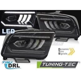 HEADLIGHTS TUBE LED BLACK fits FORD MUSTANG 04-09, Nouveaux produits tuning-tec