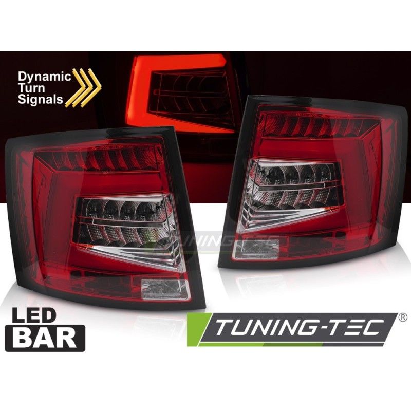 LED BAR TAIL LIGHTS RED WHITE fits SKODA OCTAVIA III 12-16 SW OEM LED, Nouveaux produits tuning-tec
