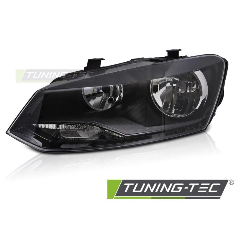 HEADLIGHT LEFT SIDE BLACK H7 TYC fits VW POLO 6R 09-14, Nouveaux produits tuning-tec
