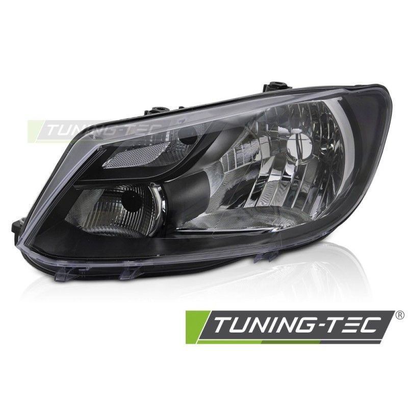 HEADLIGHT BLACK LEFT SIDE H4 TYC fits VW CADDY 11-14, Nouveaux produits tuning-tec