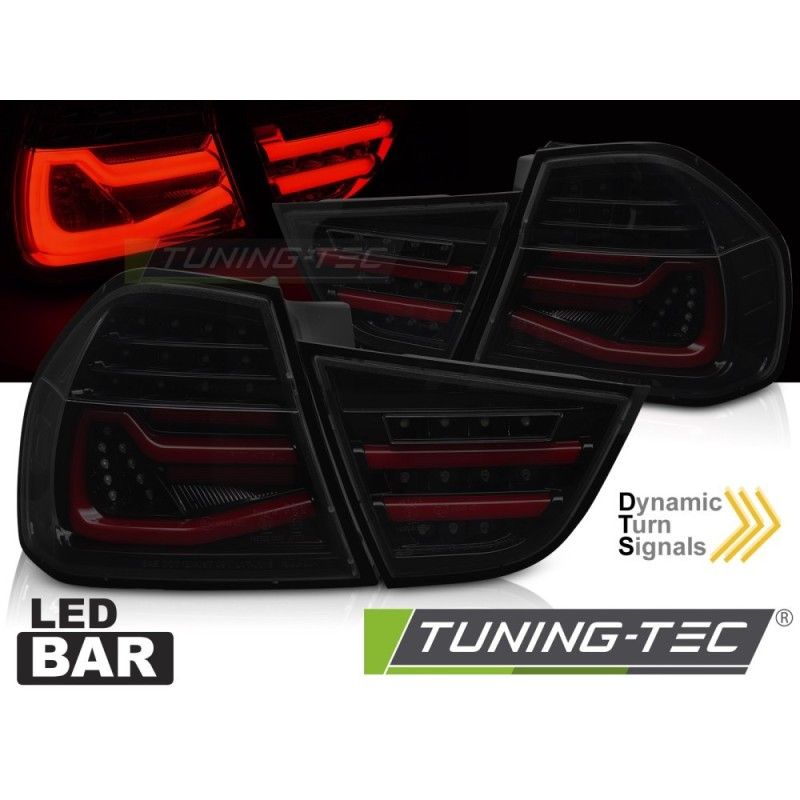 LED BAR TAIL LIGHTS BLACK SMOKE SEQ fits BMW E90 09-11, Nouveaux produits tuning-tec