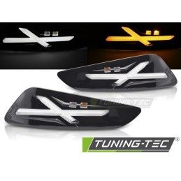 FRONT DIRECTION GLOSSY BLACK LED fits VESPA SPRINT / PRIMAVERA 150cc, Nouveaux produits tuning-tec