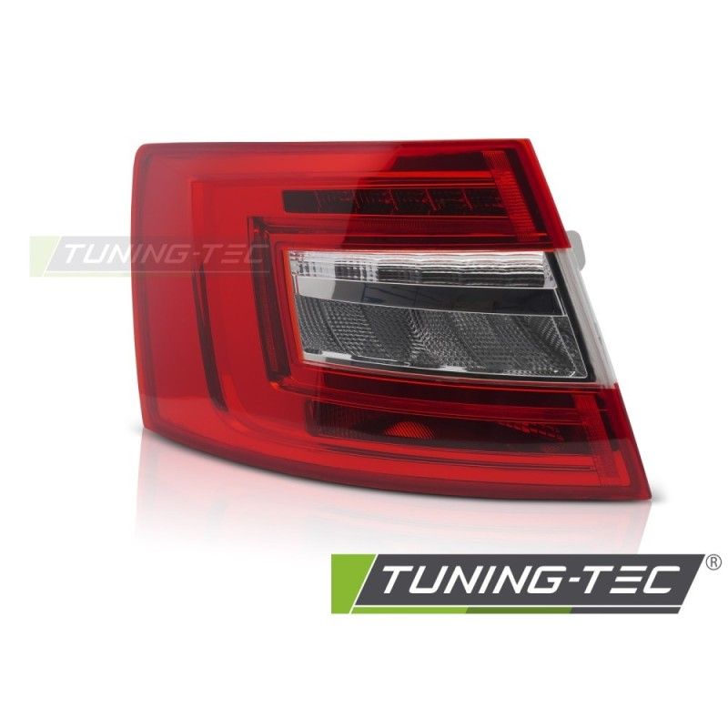 LED TAIL LIGHT RED WHITE LEFT SIDE TYC fits SKODA OCTAVIA III 16-20 LIFTBACK, Nouveaux produits tuning-tec