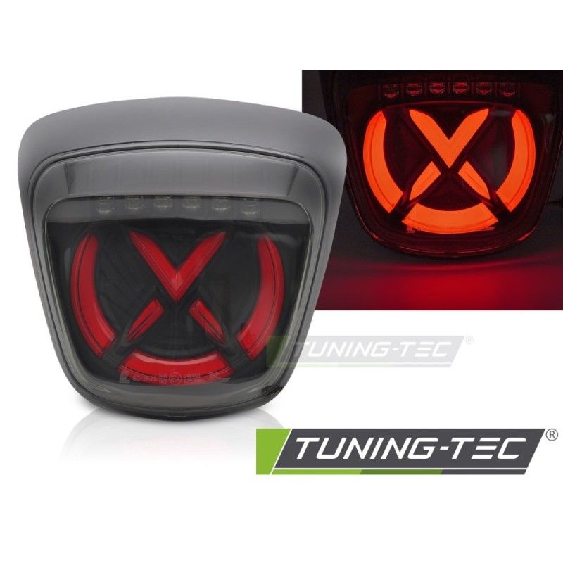 LED TAIL LIGHT SMOKE BLACK RED fits VESPA SPRINT 125 / 150, Nouveaux produits tuning-tec