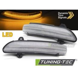 SIDE DIRECTION IN THE MIRROR WHITE LED SEQ fits MERCEDES W211 C219 W221 C216, Nouveaux produits tuning-tec