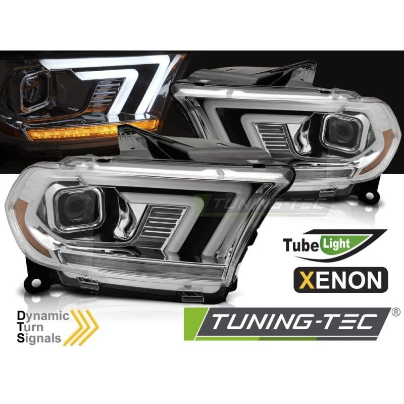 XENON HEADLIGHTS CHROME TUBE SEQ fits DODGE DURANGO 10-13 , Nouveaux produits tuning-tec