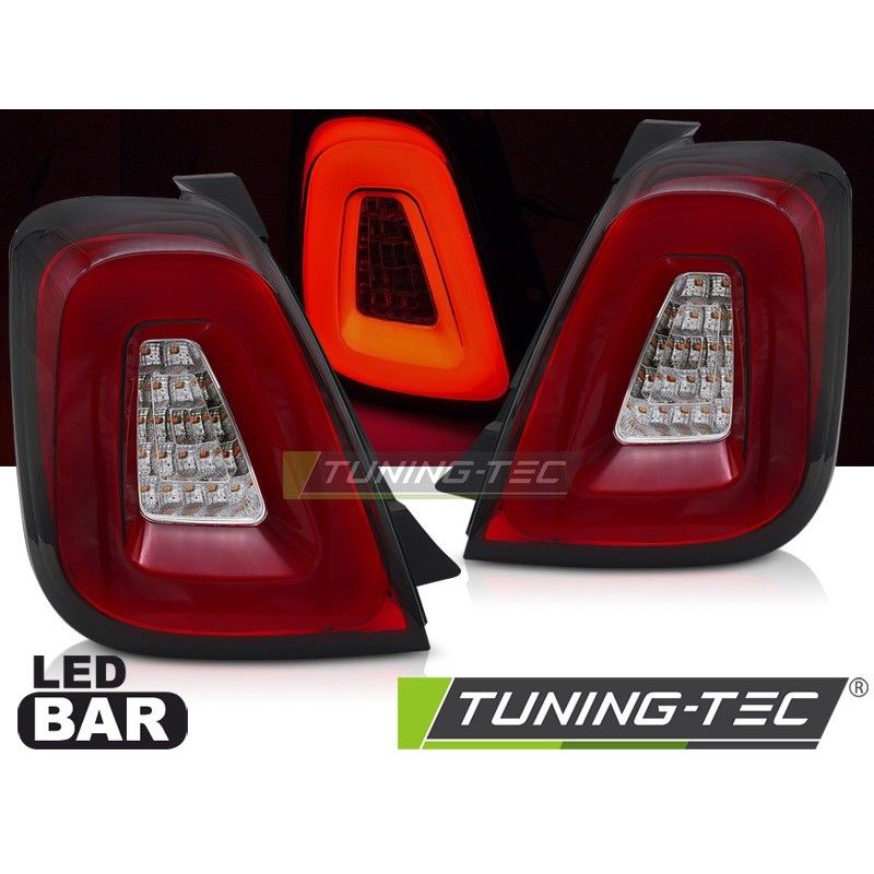 FIAT 500 15-20 RED LED BAR , Nouveaux produits tuning-tec