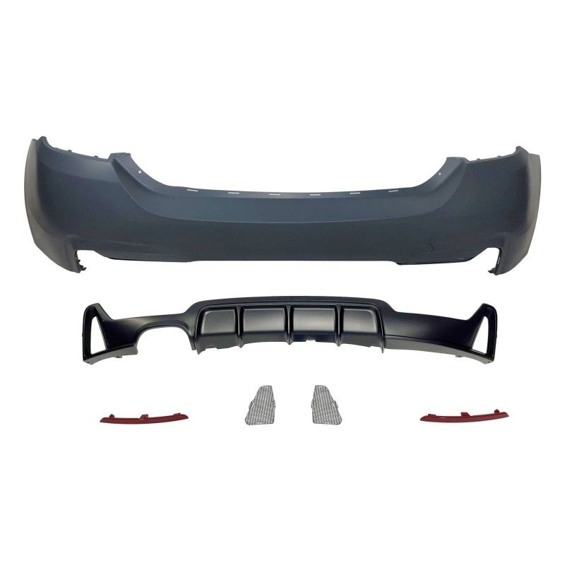 Pare-Choc Arrière BMW F32 / F33 / F36 Look M Performance 1 Sortie double, Nouveaux produits eurolineas