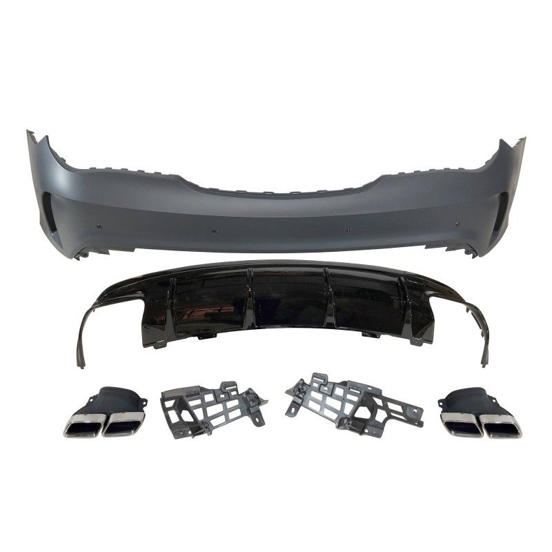 Pare-Choc Arièrre Mercedes W117 2013-2018 LCI 4P / SW Look AMG A45, Nouveaux produits eurolineas Pare-Choc Arièrre Mercedes W117 2013-2018 LCI 4P / SW Look AMG A45, Nouveaux produits eurolineas