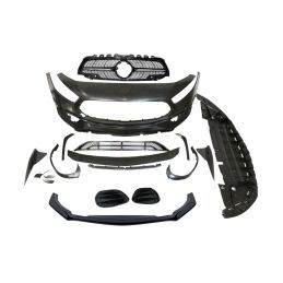 Pare - Choc Avant Mercedes W177 / V177 Look A45 S Diamond II Déflecteur Avant, Nouveaux produits eurolineas