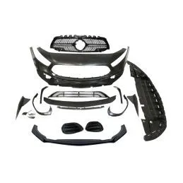 Pare - Choc Avant Mercedes W177 / V177 Look A45 S Diamond II Déflecteur Avant, Nouveaux produits eurolineas