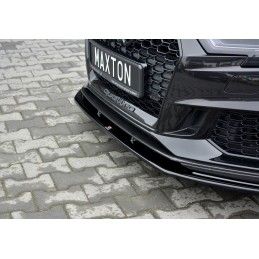 Maxton Lame Du Pare-Chocs Avant / Splitter V.1 Audi RS3 8V FL Sportback Gloss Black, AU-RS3-8VF-FD1G Tuning.fr