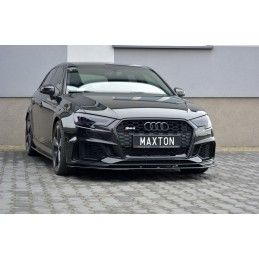 Maxton Lame Du Pare-Chocs Avant / Splitter V.1 Audi RS3 8V FL Sportback Gloss Black, AU-RS3-8VF-FD1G Tuning.fr