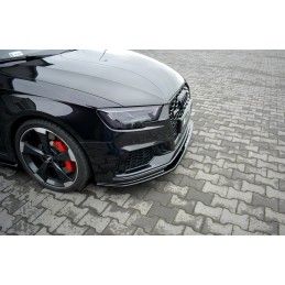 Maxton Lame Du Pare-Chocs Avant / Splitter V.1 Audi RS3 8V FL Sportback Gloss Black, AU-RS3-8VF-FD1G Tuning.fr