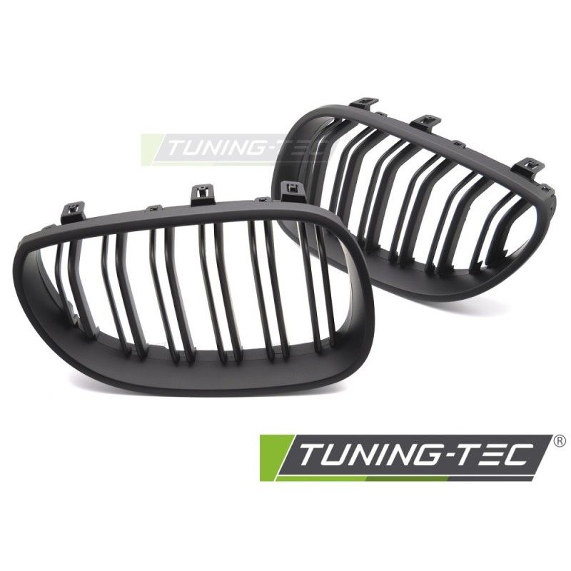 GRILLE SPORT MATT BLACK DOUBLE BAR fits BMW E60 / E61 03-10 , Nouveaux produits tuning-tec