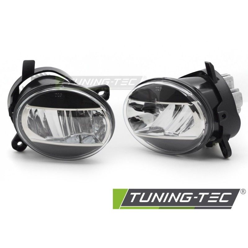 FOG LIGHTS LED BLACK CLEAR fits AUDI A4 B8 08-11 / A6 C6 09-11 / Q5 08-16, Nouveaux produits tuning-tec