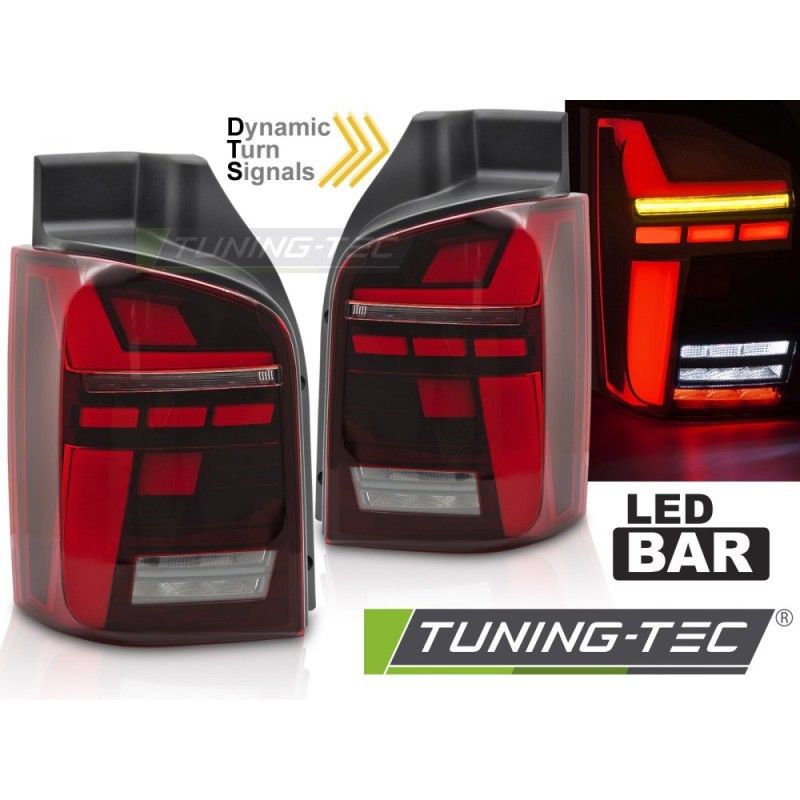 LED BAR TAIL LIGHTS RED SEQ fits VW T5 04.03-09 / 10-15, Nouveaux produits tuning-tec