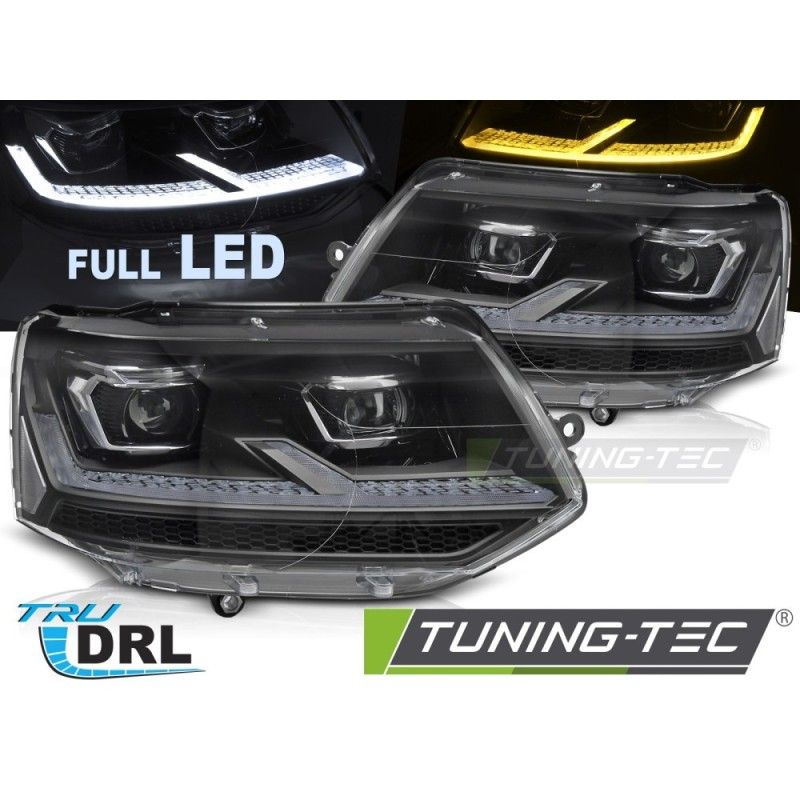 HEADLIGHTS FULL LED CHROME DRL fits VW T5.1 10-15, Nouveaux produits tuning-tec