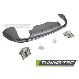 DIFFUSOR TWIN OUTLET PDC SILVER SPORT S STYLE fits AUDI Q5 8R 08-12, Nouveaux produits tuning-tec