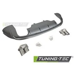DIFFUSOR TWIN OUTLET PDC SILVER SPORT S STYLE fits AUDI Q5 8R 08-12, Nouveaux produits tuning-tec