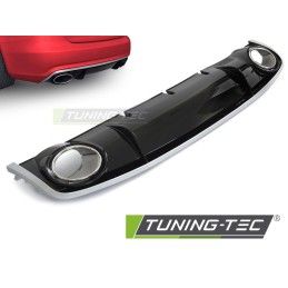 DIFFUSOR SINGLE OUTLET GLOSSY BLACK SPORT STYLE fits AUDI A4 B8 12-15, Nouveaux produits tuning-tec