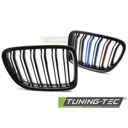 GRILLE SPORT GLOSSY BLACK TRI-COLOUR DOUBLE BAR fits BMW X1 E84 09-14, Nouveaux produits tuning-tec