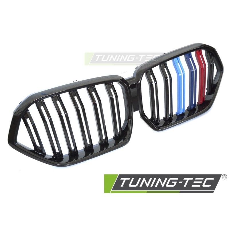 GRILLE SPORT GLOSSY BLACK TRI-COLOUR DOUBLE BAR fits BMW X6 G06 19-23, Nouveaux produits tuning-tec